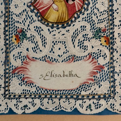 Canivet conventuel début XVIIIe représentant sainte Elisabetha M3603