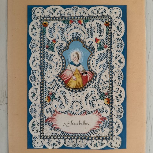 Canivet conventuel début XVIIIe représentant sainte Elisabetha M3603