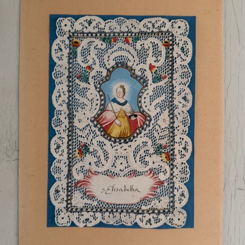 Canivet conventuel début XVIIIe représentant sainte Elisabetha M3603