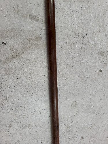 CANNE DE MARCHE EN BOIS AVEC POMMEAU EN ARGENT MASSIF N° 2