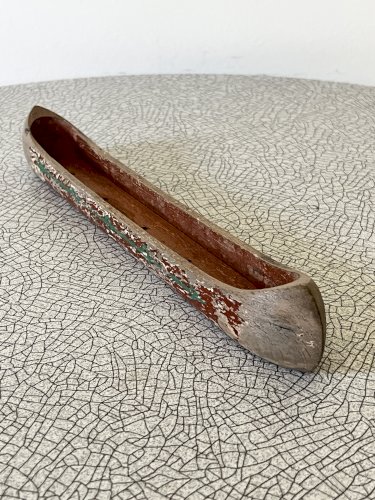 Canoë en bois, jouet ancien