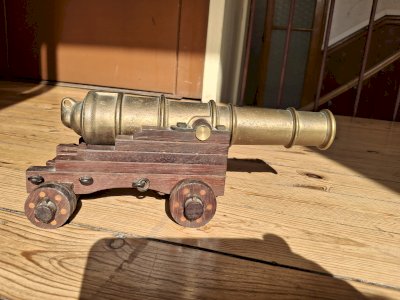 Large bronze cannon reproduction 34 cm quality