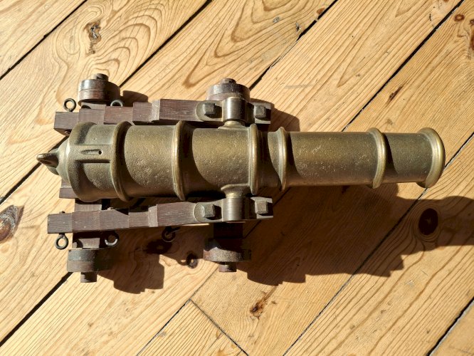 Canon en bronze reproduction grande taille 34 cm qualité