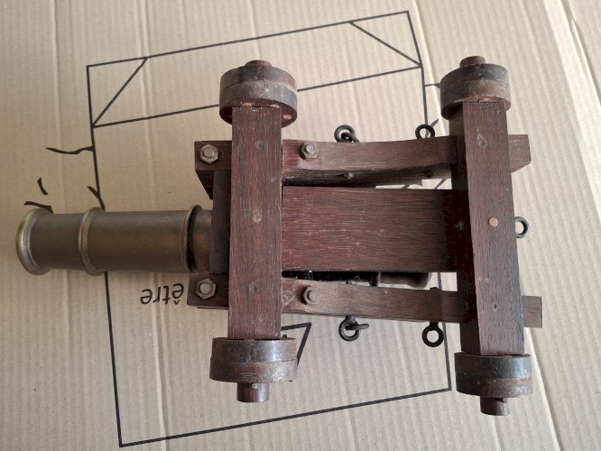 Canon en bronze reproduction grande taille 34 cm qualité