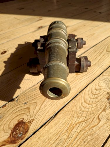 Canon en bronze reproduction grande taille 34 cm qualité