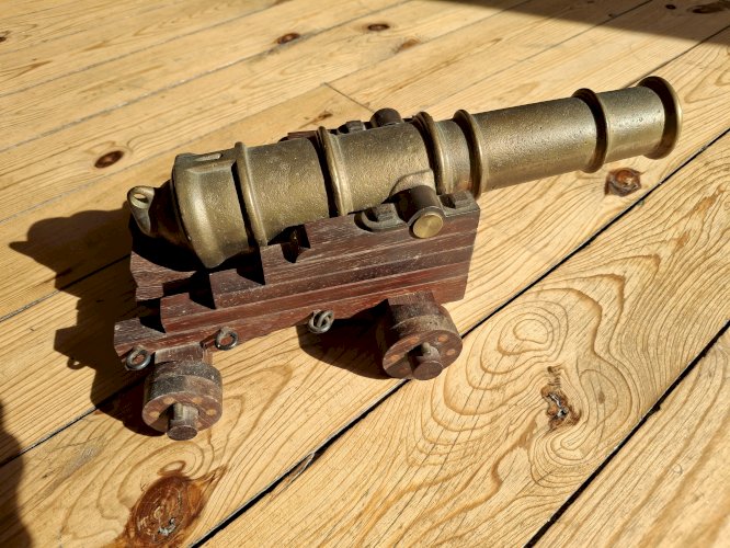 Canon en bronze reproduction grande taille 34 cm qualité