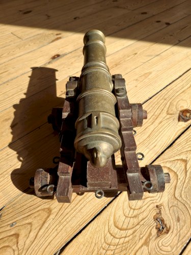 Canon en bronze reproduction grande taille 34 cm qualité