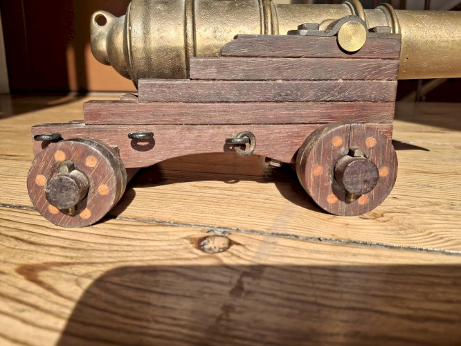 Canon en bronze reproduction grande taille 34 cm qualité