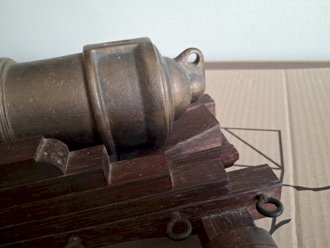 Canon en bronze reproduction grande taille 34 cm qualité