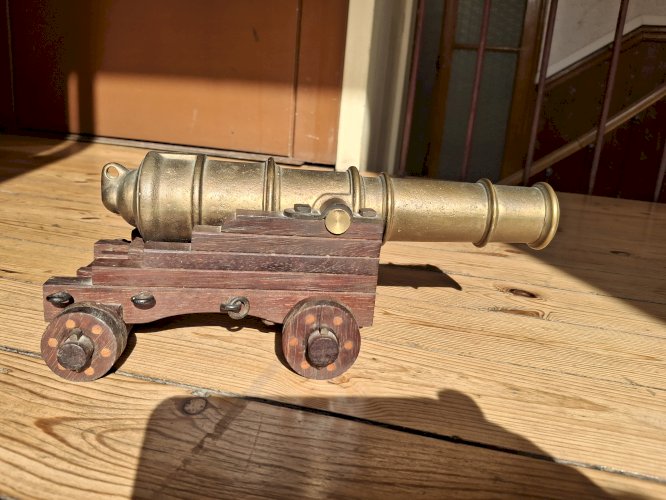 Canon en bronze reproduction grande taille 34 cm qualité