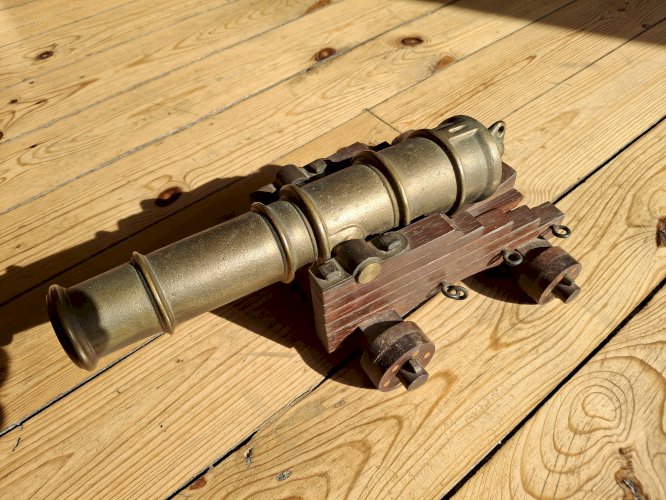 Canon en bronze reproduction grande taille 34 cm qualité