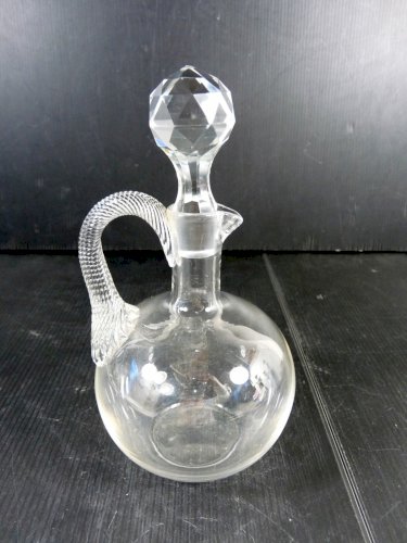 Carafe à porto cristal Baccarat anse torsadée H - 18 cm