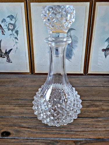 Carafe à vin pointe de diamant - Cristal Arques Longchamp ?