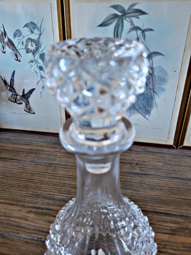 Carafe à vin pointe de diamant - Cristal Arques Longchamp ?