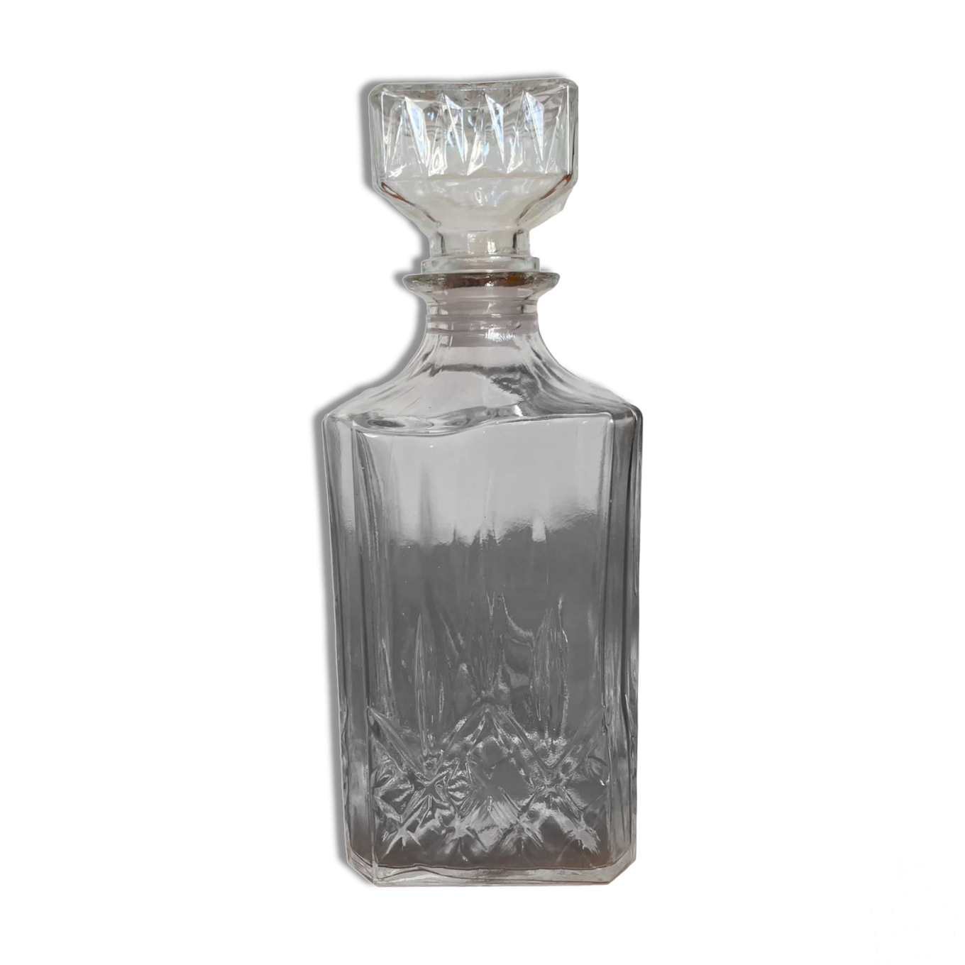Carafe à Whisky En Verre 800ml - Bouchon Hermétique - Design Classique - Parfaite Pour Cognac Et Liqueurs