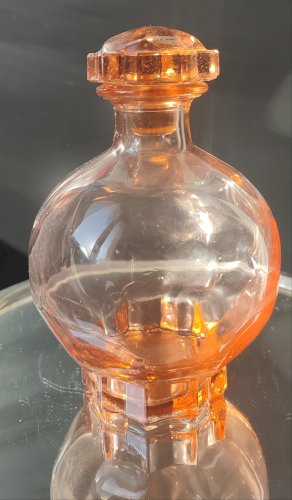 Carafe Art Déco Verre Rosaline (1930-1940)