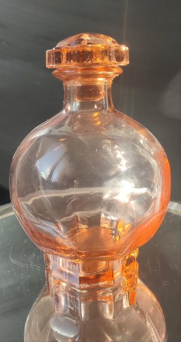 Carafe Art Déco Verre Rosaline (1930-1940)