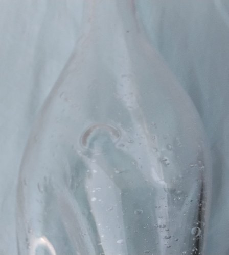 Carafe bouteille en verre bullé