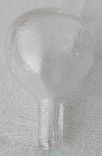 Carafe bouteille en verre bullé
