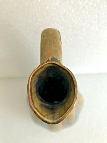 carafe cruchon en Gres flammé art nouveau  flacon à liqueur Denbac Vierzon