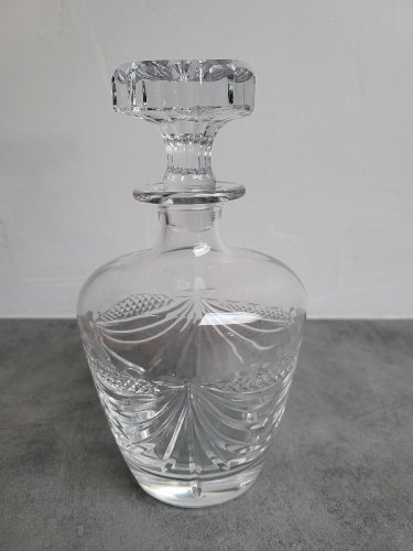 CARAFE EN CRISTAL ARTISANAL AVEC BOUCHON