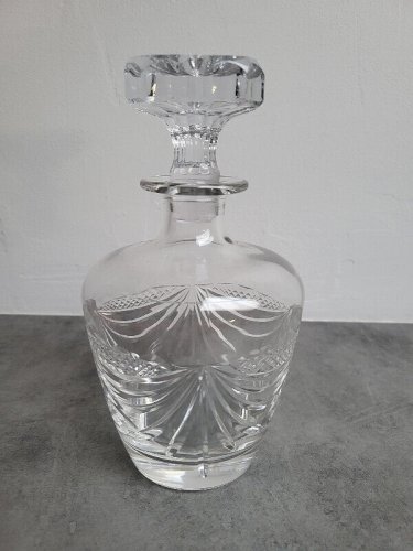 CARAFE EN CRISTAL ARTISANAL AVEC BOUCHON