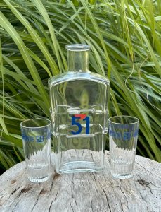 Carafe et verres à Anisette 51 vintage