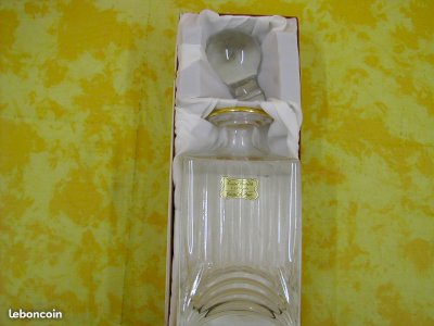 decanter and glasses Crystal of Paris