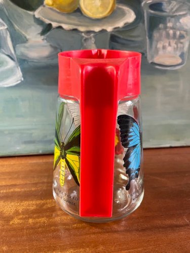 Carafe papillons vintage