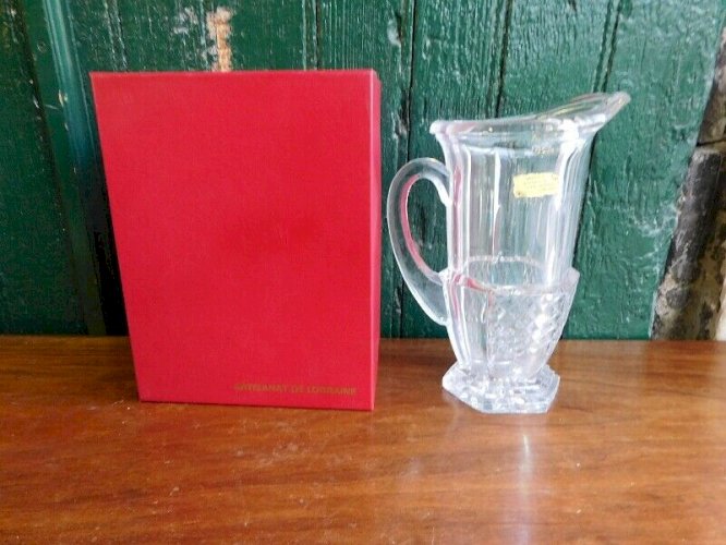 CARAFE PICHET DE TABLE EN CRISTAL ARTISANAT DE LORRAINE