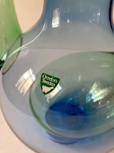 Carafe réfrigérante avec réservoir à glaçons par Jan Johansson pour Orrefors Sweden