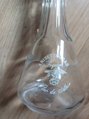 Carafe vintage ANISETTE GRAS Liqueur Flor de Anis