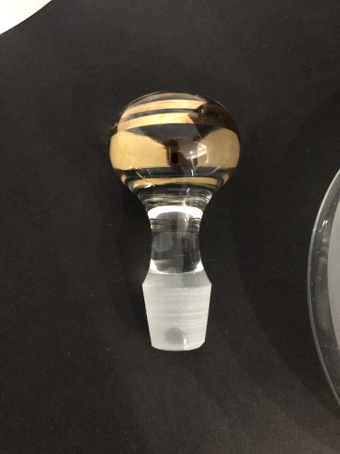 Carafe vintage en cristal de Bohème