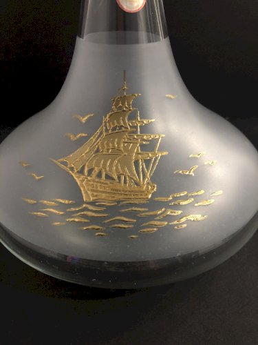 Carafe vintage en cristal de Bohème
