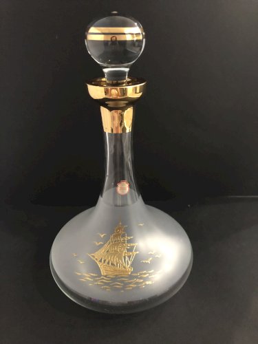 Carafe vintage en cristal de Bohème
