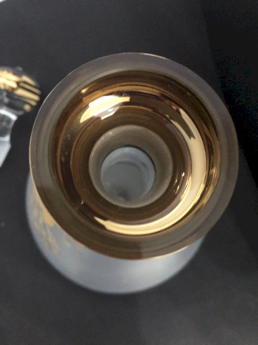 Carafe vintage en cristal de Bohème