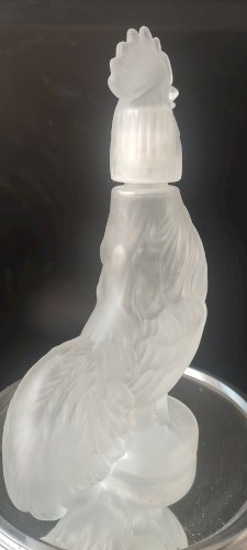 Carafe zoomorphe (28 cm) en verre dépoli italien - Années 70