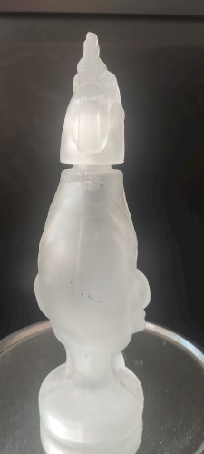 Carafe zoomorphe (28 cm) en verre dépoli italien - Années 70