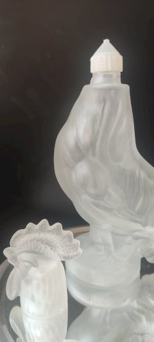 Carafe zoomorphe (28 cm) en verre dépoli italien - Années 70