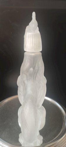 Carafe zoomorphe (28 cm) en verre dépoli italien - Années 70