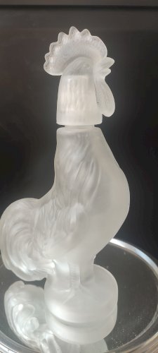 Carafe zoomorphe (28 cm) en verre dépoli italien - Années 70