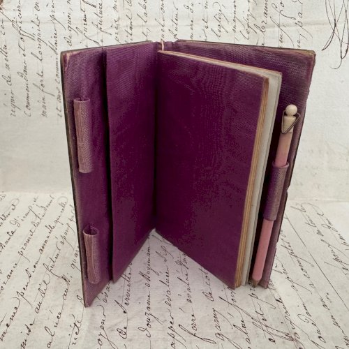 Carnet de bal en écaille ornementée de marqueterie XIXe Napoléon III M4092