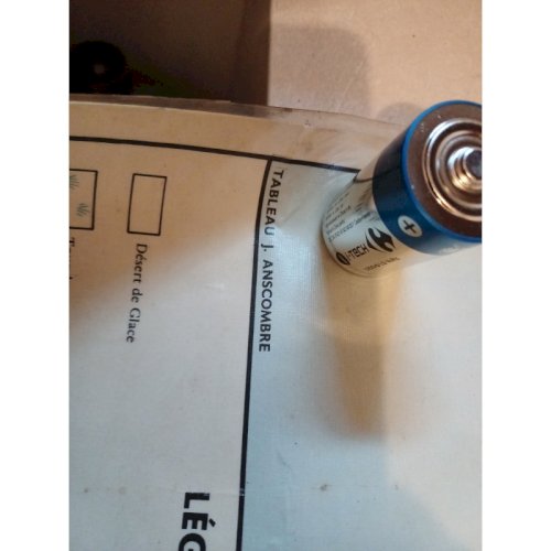 Carte Plastifié Planisphére de J.Anscombre