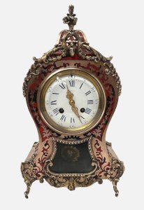 Cartel Napoléon III en marqueterie de style Boulle XIX siècle