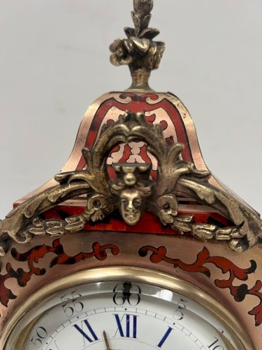 Cartel Napoléon III en marqueterie de style Boulle XIX siècle