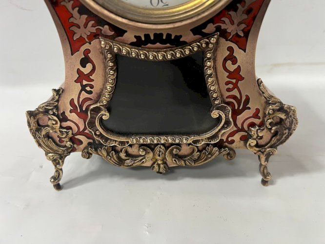 Cartel Napoléon III en marqueterie de style Boulle XIX siècle