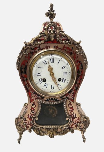 Cartel Napoléon III en marqueterie de style Boulle XIX siècle