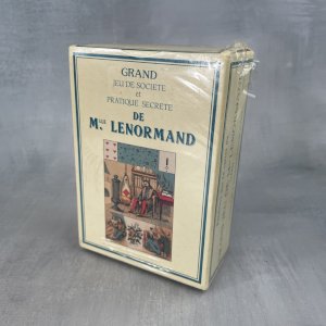 Cartomancie réédition 54 cartes Grand jeu de Mlle Lenormand 1845 - Dusserre 1991