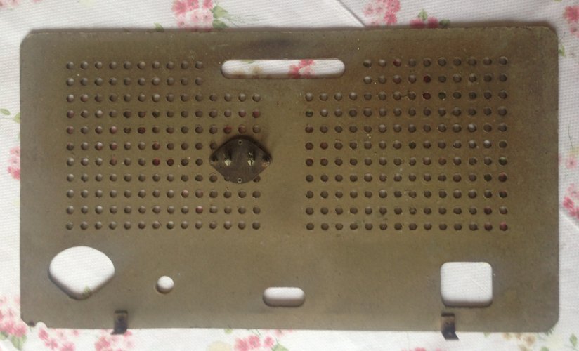 carton panneau arriere poste radio TSF Marconi 551
