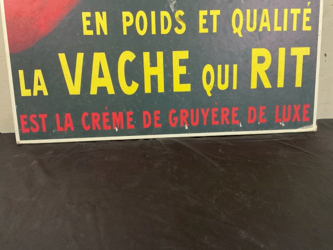 CARTON PUBLICITAIRE "LA VACHE QUI RIT" BENJAMIN RABIER Vintage .